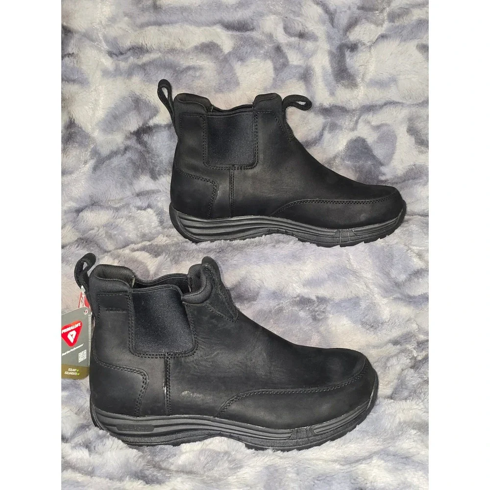 NWT L.L.Bean Traverse Trail Boot Leather Pull-On Water Resistant Insulated men 9